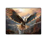 WZYWHJ Tapis de sol antidérapant pour salon, chambre d'enfant, tapis de jeu, 160 x 121,9 cm, imprimé oiseau déploie ses ailes