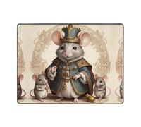 WZYWHJ Tapis de sol antidérapant pour salon, chambre d'enfant, tapis de jeu, 160 x 121,9 cm, imprimé souris King