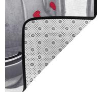 WZYWHJ Tapis de sol antidérapant pour salon, chambre d'enfant, tapis de jeu, 160 x 121,9 cm, imprimé terre rose