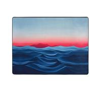WZYWHJ Tapis de sol antidérapant pour salon, chambre d'enfant, tapis de jeu, 160 x 121,9 cm, imprimés de frontières maritimes