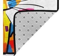 WZYWHJ Tapis de sol antidérapant pour salon, chambre d'enfant, tapis de jeu, 160 x 121,9 cm, motif chat triste