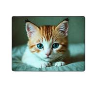 WZYWHJ Tapis de sol antidérapant pour salon, chambre d'enfant, tapis de jeu, 160 x 121,9 cm, motif chaton triste