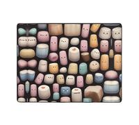 WZYWHJ Tapis de sol antidérapant pour salon, chambre d'enfant, tapis de jeu, 160 x 121,9 cm, motif coloré barbe à papa