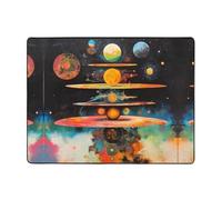 WZYWHJ Tapis de sol antidérapant pour salon, chambre d'enfant, tapis de jeu, 160 x 121,9 cm, motif cosmique équilibre