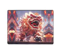 WZYWHJ Tapis de sol antidérapant pour salon, chambre d'enfant, tapis de jeu, 160 x 121,9 cm, motif lion, activité de danse