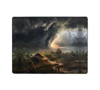 WZYWHJ Tapis de sol antidérapant pour salon, chambre d'enfant, tapis de jeu, 160 x 121,9 cm, motif terrible tornade