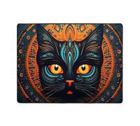 WZYWHJ Tapis de sol antidérapant pour salon, chambre d'enfant, tapis de jeu, 160 x 121,9 cm, motif tête de chat à grande face
