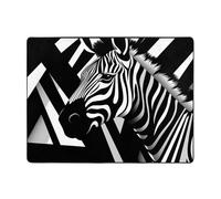WZYWHJ Tapis de sol antidérapant pour salon, chambre d'enfant, tapis de jeu, 160 x 121,9 cm, motif zébré agile