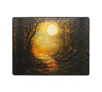 WZYWHJ Tapis de sol antidérapant pour salon, chambre d'enfant, tapis de jeu, 160 x 121,9 cm, peinture à l'huile, image de paysage