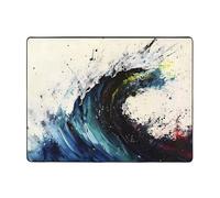WZYWHJ Tapis de sol antidérapant pour salon, chambre d'enfant, tapis de jeu, 160 x 121,9 cm, superbe image d'éclaboussures de couleurs