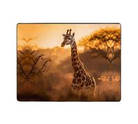 WZYWHJ Tapis de sol antidérapant pour salon, chambre d'enfant, tapis de jeu, 160 x 122 cm, imprimé girafe