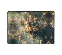 WZYWHJ Tapis de sol antidérapant pour salon, chambre d'enfant, tapis de jeu, 203,2 x 147,3 cm, beau motif pays des merveilles