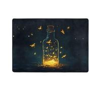 WZYWHJ Tapis de sol antidérapant pour salon, chambre d'enfant, tapis de jeu, 203,2 x 147,3 cm, beau motif lucioles