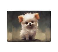 WZYWHJ Tapis de sol antidérapant pour salon, chambre d'enfant, tapis de jeu, 203,2 x 147,3 cm, image d'un chiot bien-aimé