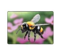 WZYWHJ Tapis de sol antidérapant pour salon, chambre d'enfant, tapis de jeu, 203,2 x 147,3 cm, imprimé A Little Bee