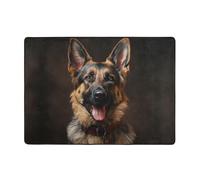 WZYWHJ Tapis de sol antidérapant pour salon, chambre d'enfant, tapis de jeu, 203,2 x 147,3 cm, imprimé berger allemand fidèle