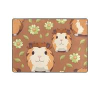 WZYWHJ Tapis de sol antidérapant pour salon, chambre d'enfant, tapis de jeu, 203,2 x 147,3 cm, imprimé cochon d'Inde mignon