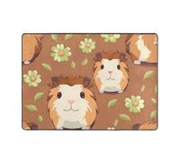 WZYWHJ Tapis de sol antidérapant pour salon, chambre d'enfant, tapis de jeu, 203,2 x 147,3 cm, imprimé cochon d'Inde mignon