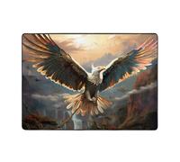 WZYWHJ Tapis de sol antidérapant pour salon, chambre d'enfant, tapis de jeu, 203,2 x 147,3 cm, imprimé oiseau déploie ses ailes