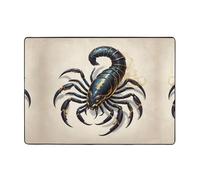 WZYWHJ Tapis de sol antidérapant pour salon, chambre d'enfant, tapis de jeu, 203,2 x 147,3 cm, imprimé scorpion géant