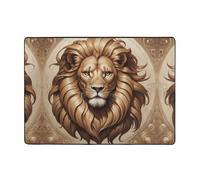 WZYWHJ Tapis de sol antidérapant pour salon, chambre d'enfant, tapis de jeu, 203,2 x 147,3 cm, imprimé tête de lion classique