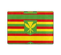 WZYWHJ Tapis de sol antidérapant pour salon, chambre d'enfant, tapis de jeu 203,2 x 147,3 cm, motif drapeau hawaïen indigène