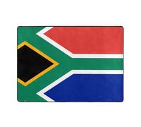 WZYWHJ Tapis de sol antidérapant pour salon, chambre d'enfant, tapis de jeu, 203,2 x 147,3 cm, motif drapeau de l'Afrique du Sud