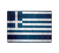 WZYWHJ Tapis de sol antidérapant pour salon, chambre d'enfant, tapis de jeu, 203,2 x 147,3 cm, motif drapeau grec