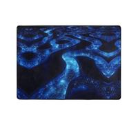 WZYWHJ Tapis de sol antidérapant pour salon, chambre d'enfant, tapis de jeu, 203,2 x 147,3 cm, motif labyrinthe incurvé