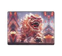 WZYWHJ Tapis de sol antidérapant pour salon, chambre d'enfant, tapis de jeu, 203,2 x 147,3 cm, motif lion, activité de danse