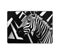 WZYWHJ Tapis de sol antidérapant pour salon, chambre d'enfant, tapis de jeu, 203,2 x 147,3 cm, motif zébré agile