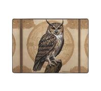 WZYWHJ Tapis de sol antidérapant pour salon, chambre d'enfant, tapis de jeu, 203,2 x 147,3 cm, motifs chouettes King