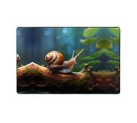 WZYWHJ Tapis de sol antidérapant pour salon, chambre d'enfant, tapis de jeu imprimé escargot sur une branche 152,4 x 99,1 cm
