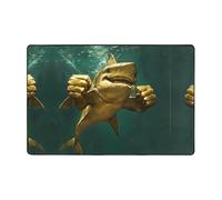 WZYWHJ Tapis de sol antidérapant Thumbs Up Image douce et confortable bonne absorption d'eau Taille Nom pour salon et balcon