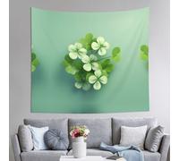 WZYWHJ Tapisserie décorative d'intérieur Lucky Clover 152,4 x 129,5 cm : douce, de qualité et légère, convient pour les tapisseries murales