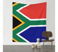 WZYWHJ Tapisserie décorative imprimée drapeau de l'Afrique du Sud - 152,4 x 129,5 cm - Convient pour une suspension murale, un dortoir