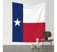 WZYWHJ Tapisserie décorative imprimée drapeau du Texas 152,4 x 129,5 cm Convient pour décoration murale, dortoir