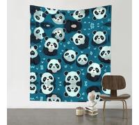 WZYWHJ Tapisserie décorative imprimée petit panda - 152,4 x 129,5 cm - Convient pour une suspension murale, un dortoir