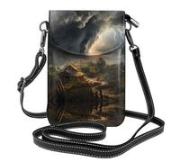 WZYWHJ Terrible Tornado Picture Sac à bandoulière en cuir pour femme avec bandoulière réglable