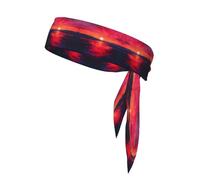 WZYWHJ The Fiery Sunset Bandeau de sport pour homme et femme Motif coucher de soleil