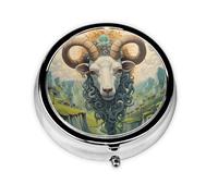 WZYWHJ The Leader of The Valley Boîte à médicaments circulaire imprimée portable avec compartiments