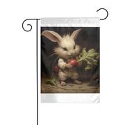 Wzywhj The Little Rabbit Pull The Radis Drapeau de jardin d'été double face Décoration cour 30,5 x 45,7 cm