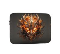 WZYWHJ The mask of Burning Flames Printed Shockproof Portable Laptop Sleeve Case 13" for Men and Women Business Travel School Office Daily Use