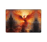 WZYWHJ The Phoenix Reborn in Fire Tapis de sol antidérapant pour salon, bureau, table basse, lit, balcon 182,9 x 121,9 cm