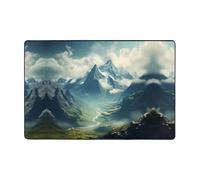 WZYWHJ The Stretching Alps Tapis de sol antidérapant imprimé 91,4 x 61 cm pour salon, bureau, table basse, lit, balcon