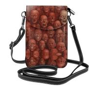 WZYWHJ The terrifying Red Wall Sac à bandoulière en cuir imprimé pour téléphone portable - Cadeau polyvalent pour femme, marche, camping, shopping et voyage