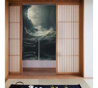 WZYWHJ The Turbulent Sea Surface Rideaux imprimés - Séparateurs de pièce polyvalents pour la maison, le bureau, la cuisine, la salle de bain - Rideau élégant et fonctionnel 86,4 x 142,2 cm