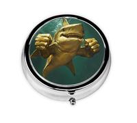 WZYWHJ Thumbs Up Boîte de rangement circulaire pour médicaments portable avec compartiments