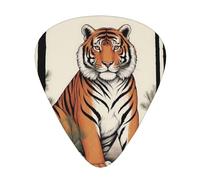 Wzywhj Tiger Under The Pine Tree Lot de 12 médiators pour guitare électrique ou acoustique