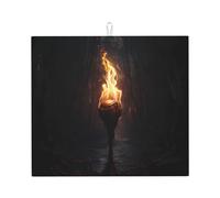 WZYWHJ Torches in the Dark Tapis de séchage imprimé pour cuisine : fabriqué en éponge absorbant l'eau, avec cordon pour accrocher 45,7 x 40,6 cm